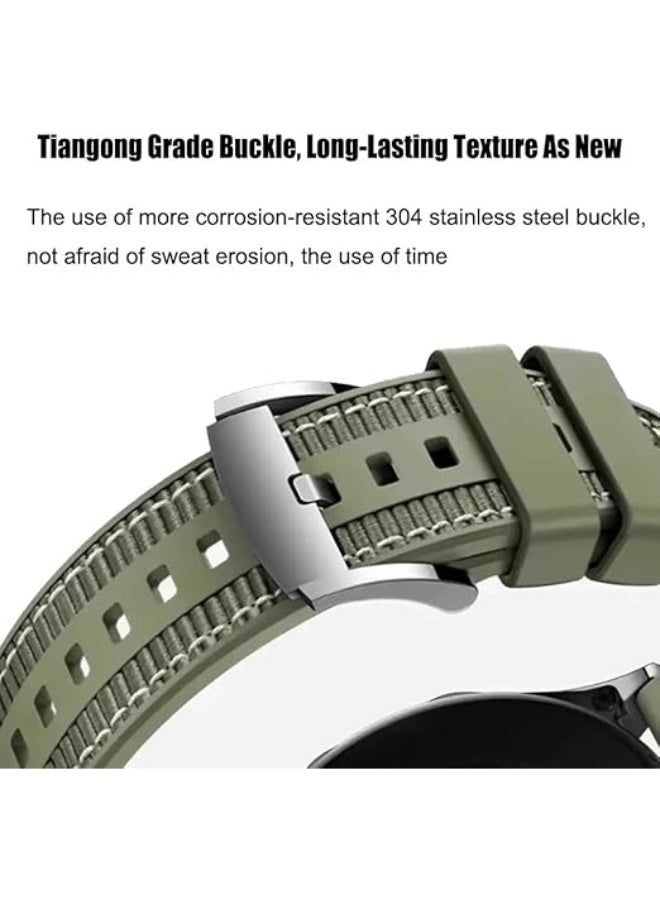 فكرة حزام سيليكون نايلون مضفر رسمي 22 مم لساعة Huawei Watch GT6 46 مم | GT6 Pro | GT5 46 مم | GT4 | GT2 GT3 46 مم | Watch 4/4 Pro | Watch 3/3 Pro | GT3 | GT3 Pro | GT Runner - Image 5